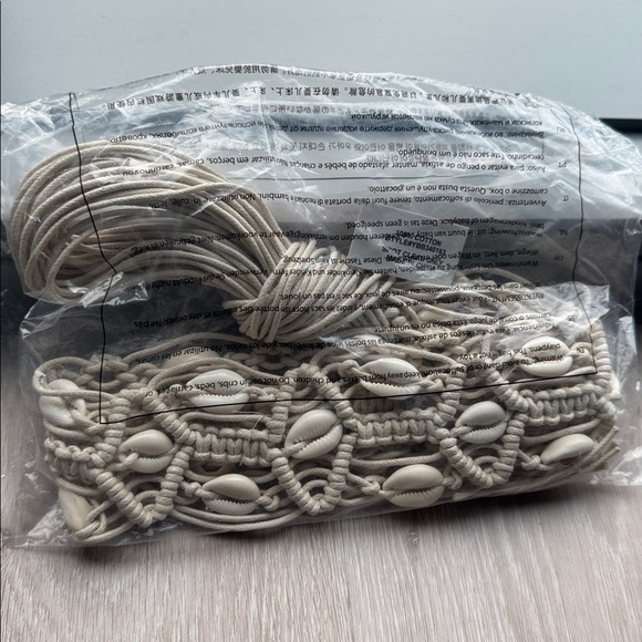 Ivory Crochet Wrap Accent Belt NEW 🏷️ - Picture 3 of 5